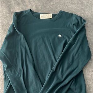 Abercrombie & Fitch Men's Teal Shirt